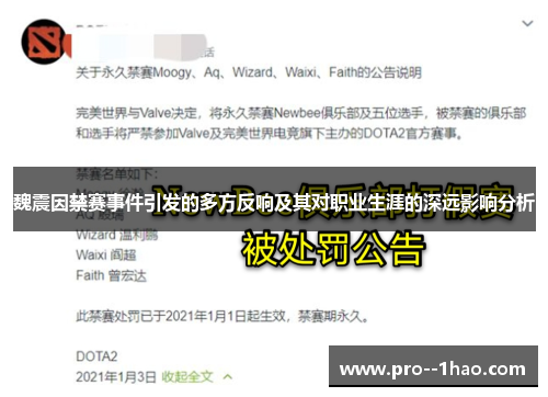 魏震因禁赛事件引发的多方反响及其对职业生涯的深远影响分析 魏震因禁赛事件引发的多方反响及其对职业生涯的深远影响分析