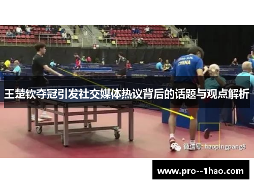 王楚钦夺冠引发社交媒体热议背后的话题与观点解析